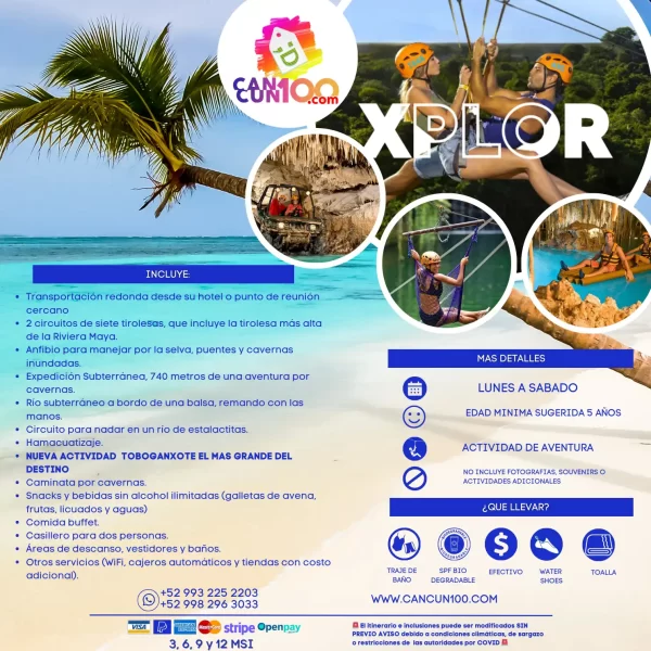 Xplor DIA Tour con Transporte 🇲🇽 Mexicanos - Imagen 2